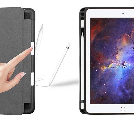 Чохол для планшета Apple iPad 9.7" 2017 / 2018 (A1822, A1823, A1893, A1954) Stylus TPU - Black | Зображення 2