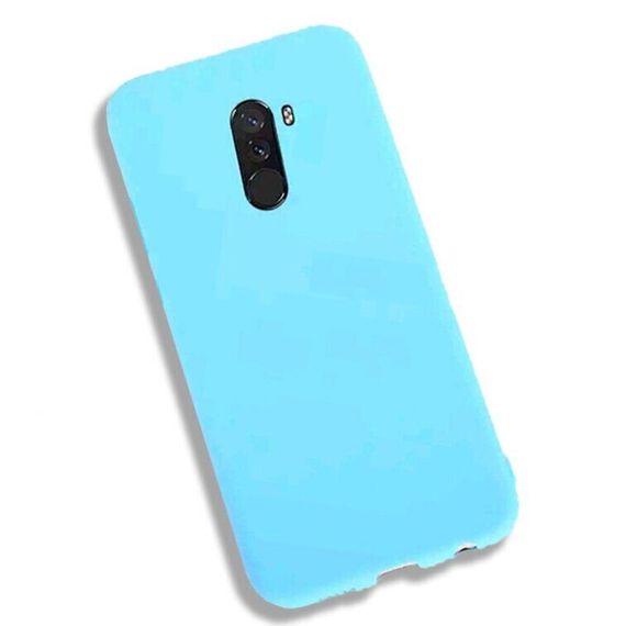 Чохол Candy Silicone для Poco F1 колір Бірюзовий