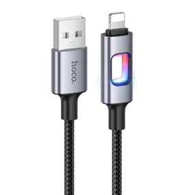 Дата кабель Hoco U144 New USB to Lightning 2.4A (1.2m) Black