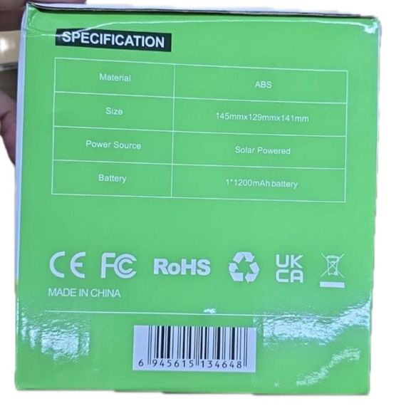 Сонячний садовий ліхтар Solar Garden Light ZL-W611 1шт для освітлення доріжок клумб газонів Чорний | Зображення 7