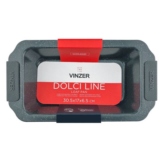 Форма для выпечки хлеба прямоугольная Vinzer Dolci Line 50784 6.5х17х30.5 см черная | Зображення 4