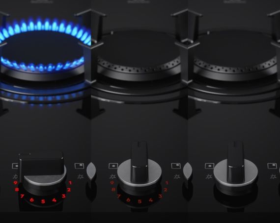 Варочная поверхность Electrolux газ на стекле KGG643753K | Зображення 3