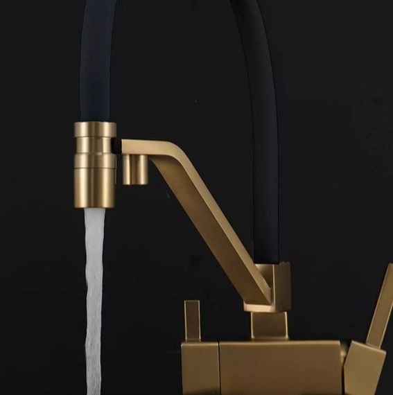 Змішувач для кухні Gappo з виходом для питної води, з гнучким  виливом G4395-63 | Зображення 4