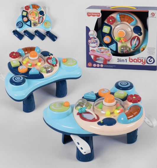 Детский игровой центр 898-2100 (12/2) 3в1, пищалка, трещотка, свет, звук.