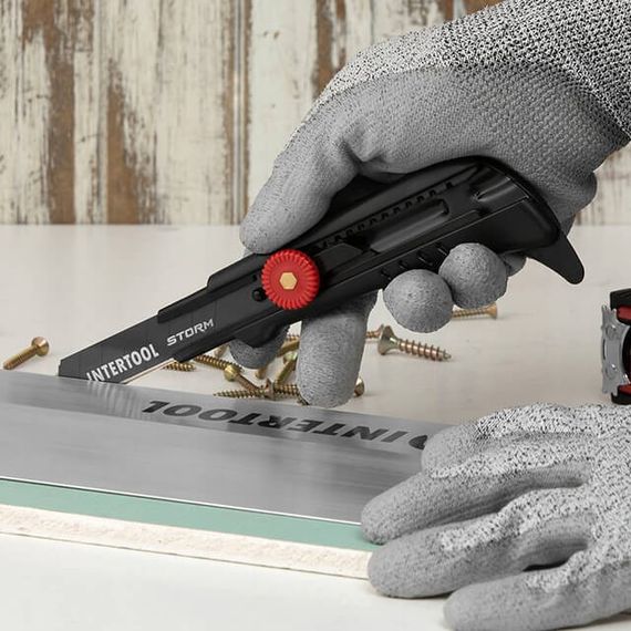 Ніж сегментний 18 мм, STORM INTERTOOL HT-0539 | Зображення 4