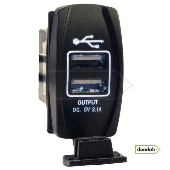 Авто / Мото USB зарядний пристрій Recessed ATV White IP68, 2,1 | Зображення 7