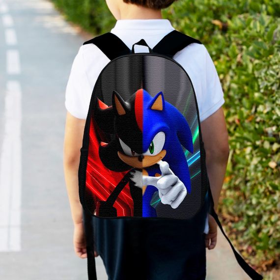 Рюкзак дитячий Супер Сонік "Super Sonic" 34х27см, міський ранець для хлопчика з принтом (00394)