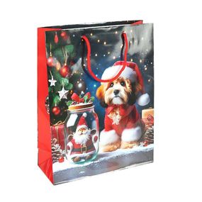 Пакет подарунковий "Новий Рік" 2577-2 розмір 18х21,5х8 см