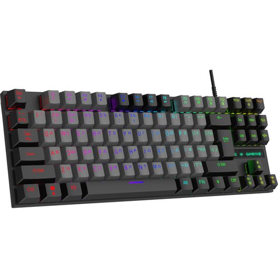 Клавіатура GamePro MK100B Blue Switch LED USB Black (MK100B) | Зображення 1