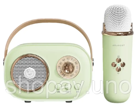 Акустична система «RETRO» з мікрофоном ∙ Бездротова портативна Bluetooth колонка на акумуляторі ∙ Міні-караоке | Зображення 4