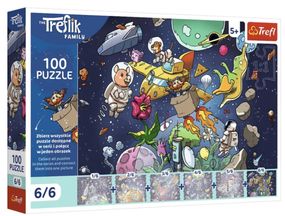 Пазл "The Treflik Family. Дядько в космосе" 6/6 100 элементов 16546 Trefl, в коробке (5900511165463)