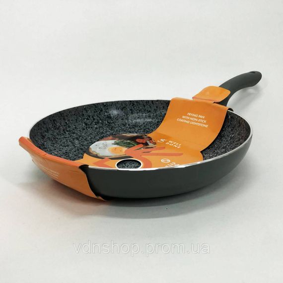 Сковорода з алюмінієвим шаром Well Done WD-1024B 24 см, Ідеальна сковорода Нова алюмінієва FZ-54 | Зображення 1