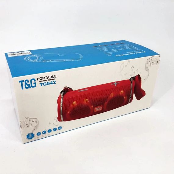 Колонка портативна Bluetooth T&G TG642 red червона | Зображення 5