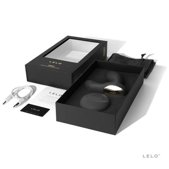 Массажер простаты LELO Hugo Black, 2 мотора, пульт ДУ, управление движением | Зображення 1