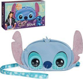 Интерактивная сумочка кошелек Дисней Стич Оригинал Purse Pets Stitch Plush Crossbody Bag