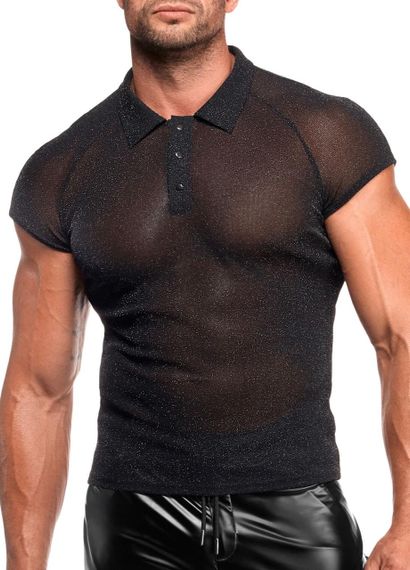 Чоловіче поло Noir Handmade H082 Onyx veil polo XXL Sex Aura | Зображення 3