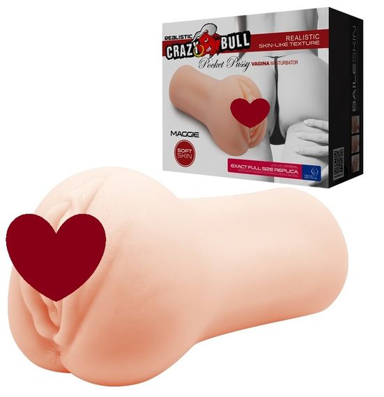 Мастурбатор-Вагіна Crazy Bull-MAGGIE POCKET pussy MASTURBATOR, BM-009226N Sex Aura