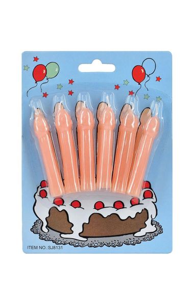 Свечи для торта Fun Novelties Birday Party Candle Sex Aura | Зображення 1