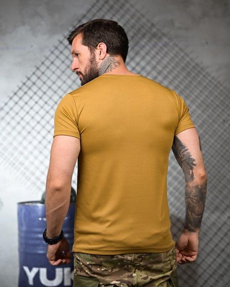 Тактична потоотводна футболка Посміхнись coyot ПП4683 | Зображення 2