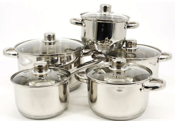 Набор кастрюль с крышками A-Plus 1293 набор кухонный 10 предметов комплект посуды для кухни