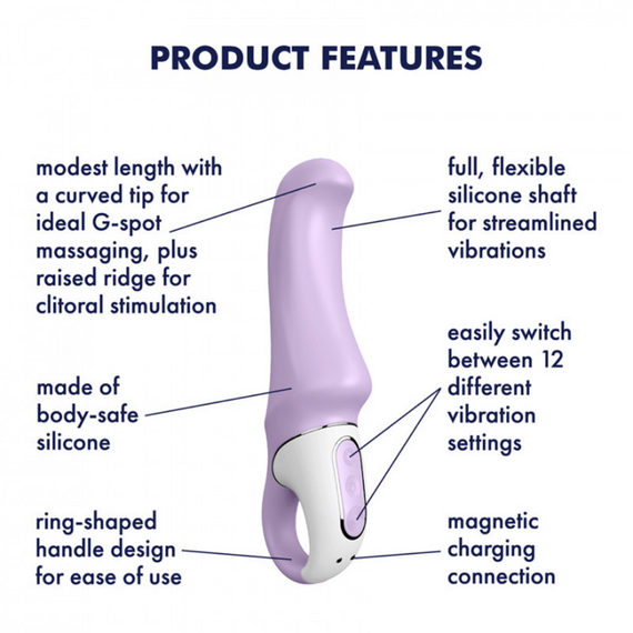 Вібратор для точки G Vibes Charming Smile Satisfyer (Німеччина) Sex Aura | Зображення 1