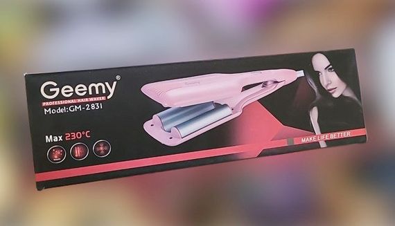 Плойка Три хвилі Geemy GM-2831 45 Вт для локонів щипці для завивки волосся | Зображення 2