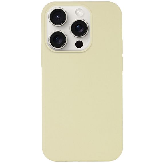 Чехол Silicone Case Full Protective (AA) NO LOGO для Apple iPhone 16 Pro Max (6.9") Желтый / Mellow Yellow