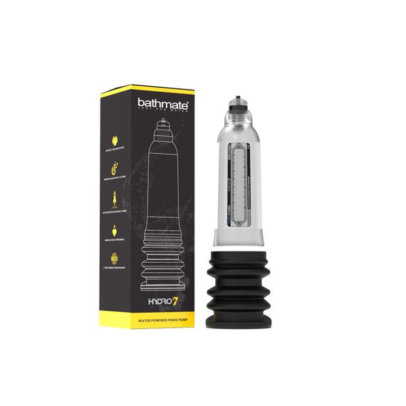 Гідропомпа Bathmate Hydro 7 Clear, для члена довижной от 12,5 до 18см, діаметр до 5см | Зображення 2