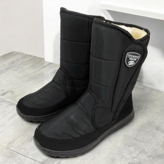 Зимние мужские ботинки на меху 43 размер | Утепленные сапоги резиновые осенние | Удобная QM-204 рабочая обувь