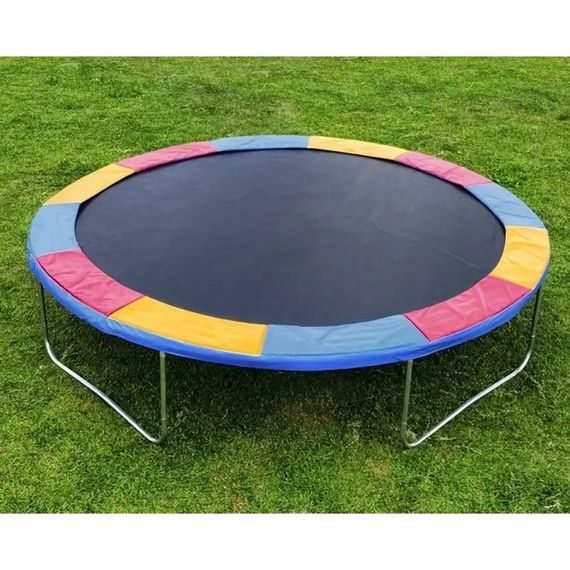 Накидка на пружини для батута Atleto 374 см 12 ft захист пружин різнокольоровий (42411720) | Зображення 3