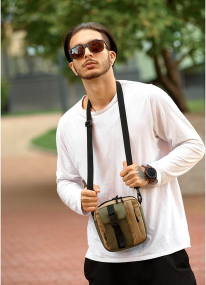 Чоловіча сумка Sambag TEL Хакі 17 х 17 х 6 см (70151019m) | Зображення 7