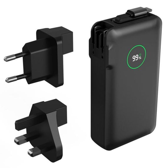 Портативний ЗП Power Bank WIWU Wi-P049 22.5W+PD35W with cable 10000 mAh Black | Зображення 5