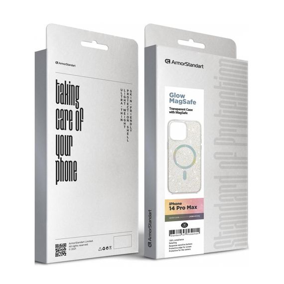 Чохол до мобільного телефона Armorstandart Glow Magsafe Apple iPhone 14 Pro Max Transparent (ARM69725) | Зображення 5