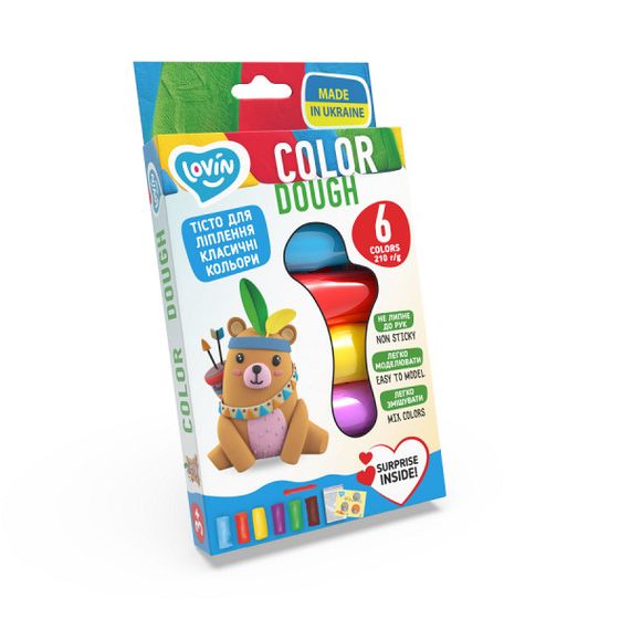 Тесто для лепки Lovin 41175 6 цветов