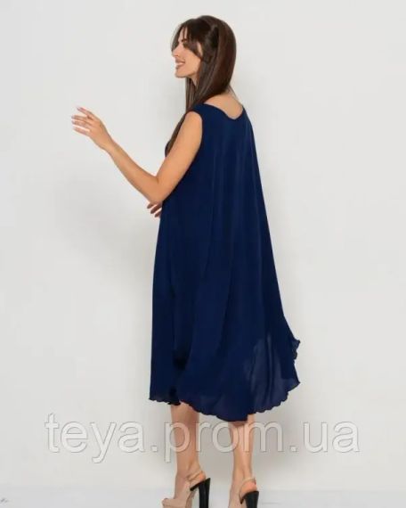 Плаття для жінок колір темно-синій розмір 5XL FI_000142 | Зображення 2