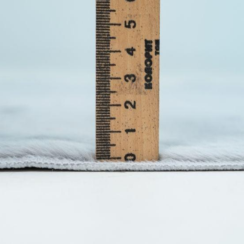 Килимок для підлоги з еко-хутра ТМ Dariana Moonbeam 50*60 см cвітло-сірий | Зображення 7