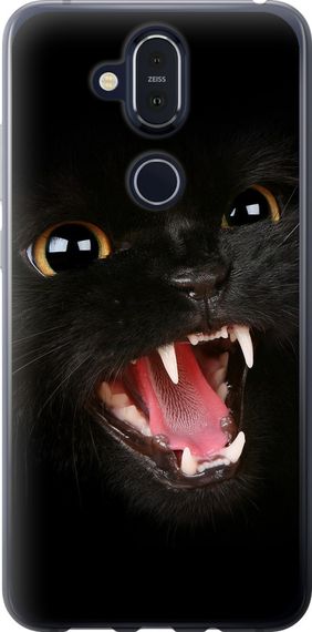 Чехол на Nokia 8.1 Чёрная кошка "932u-1620-17620"