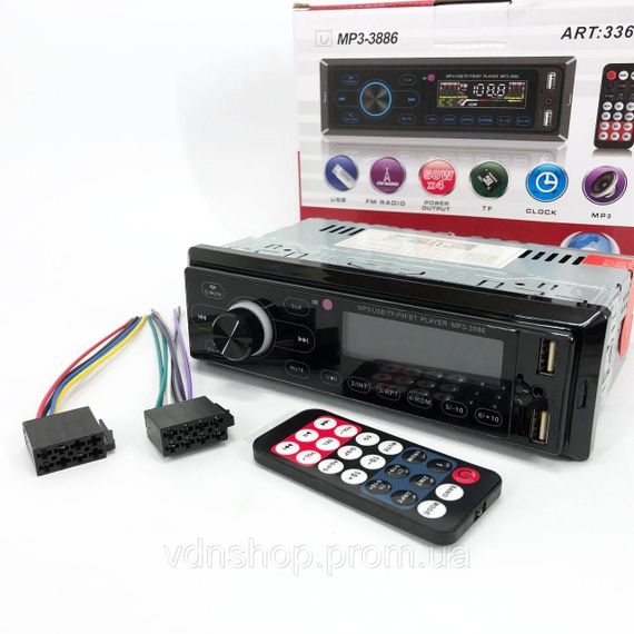 Автомагнітофон для авто MP3, Магнітола в машину з флешкою, Штатна автомагнітола 1 машина 1din FS-84 | Зображення 3