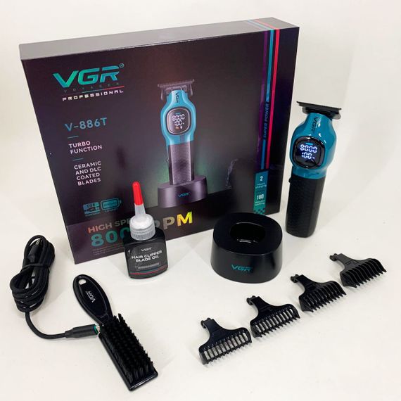 Тример для стрижки волосся VGR V-886T BLUE 8000RPM | Зображення 2