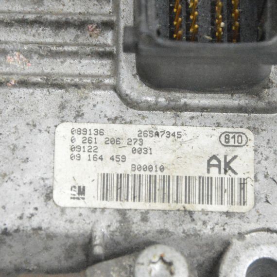 Блок керування двигуном 1.0 12V Opel Agila A 2000-2007 Комп'ютер ЕБУ мотора Опель Агіла А 0261206273 | Зображення 1