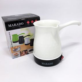 Електрична турка для кави Marado MA-1625, Турка для приготування кави, Турка для заварювання. Колір: білий