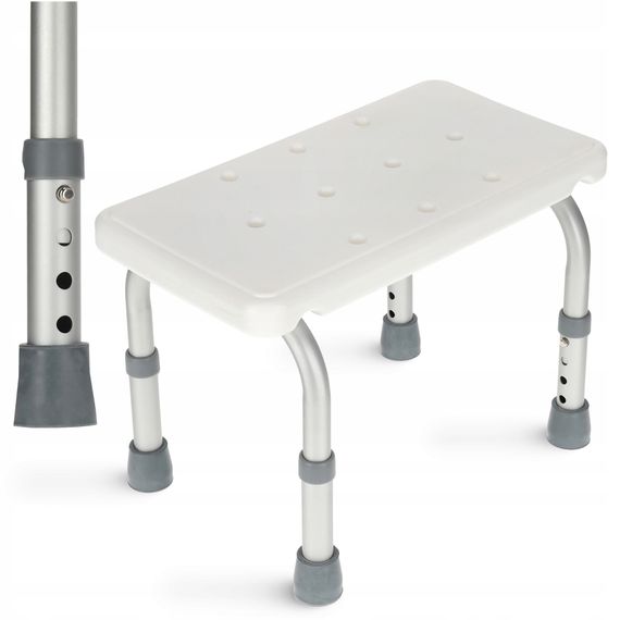 Сходинка-табурет 4FIZJO для ванної та душу, регульована White/Grey (P-5905973403429) | Зображення 8