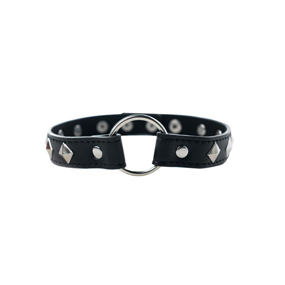 Нашийник Fantasy Adjustable collar з металевими шипами, регульований Sex Aura | Зображення 1