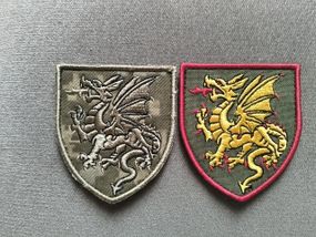 Шеврон 107 реактивна артилерійська бригада (піксель + кольоровий)