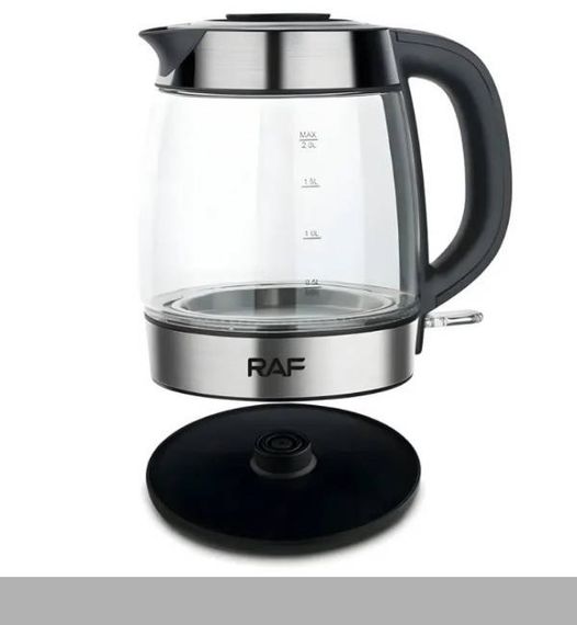 Електричний чайник скляний на 2 л з індикатором роботи 2200 Вт RAF R-7909 (46859-7909_419)