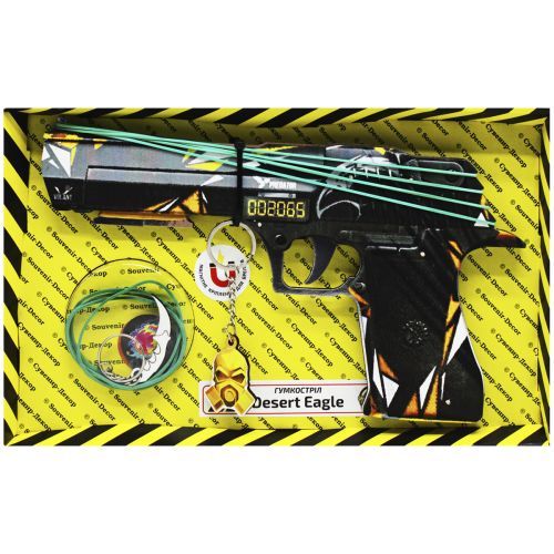 Дерев'яний пістолет Резинкостріл DE-P "DESERT EAGLE PREDATOR" Сувенір-декор, в коробці (4820242990848)