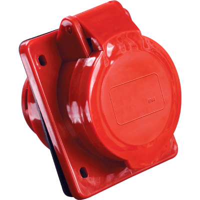 Розетка 424 скрытая 3Р+PЕ 32А 380В IP44 Ny95500428