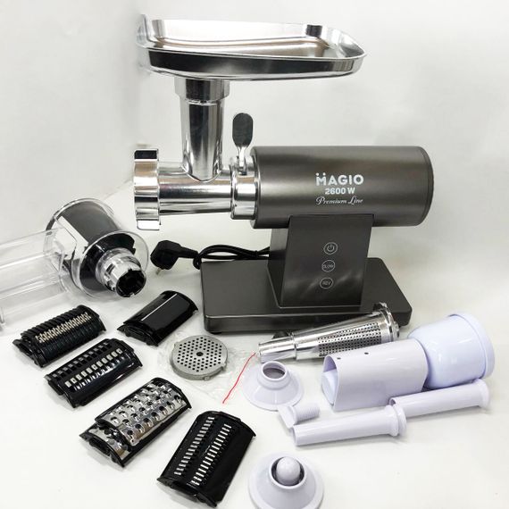 Электрическая мясорубка с множеством насадок MAGIO, Универсальная мясорубка измельчитель VU-60 | Зображення 8