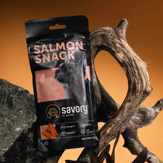 Лакомство для кошек Savory Snack, лосось 60г | Зображення 4