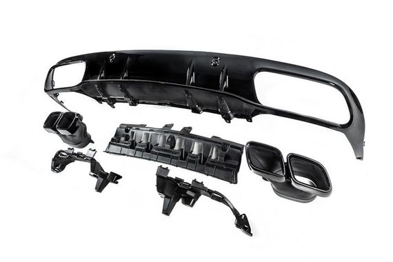 Комплект обвісів з дифузором для Coupe (дизайн Black Mamba C63GT) для Mercedes C-сlass W205 2014-2021 рр | Зображення 4